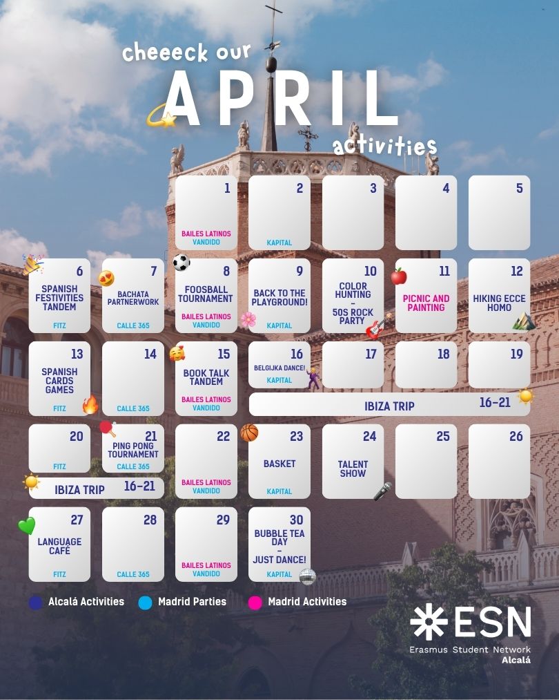 April calendar
